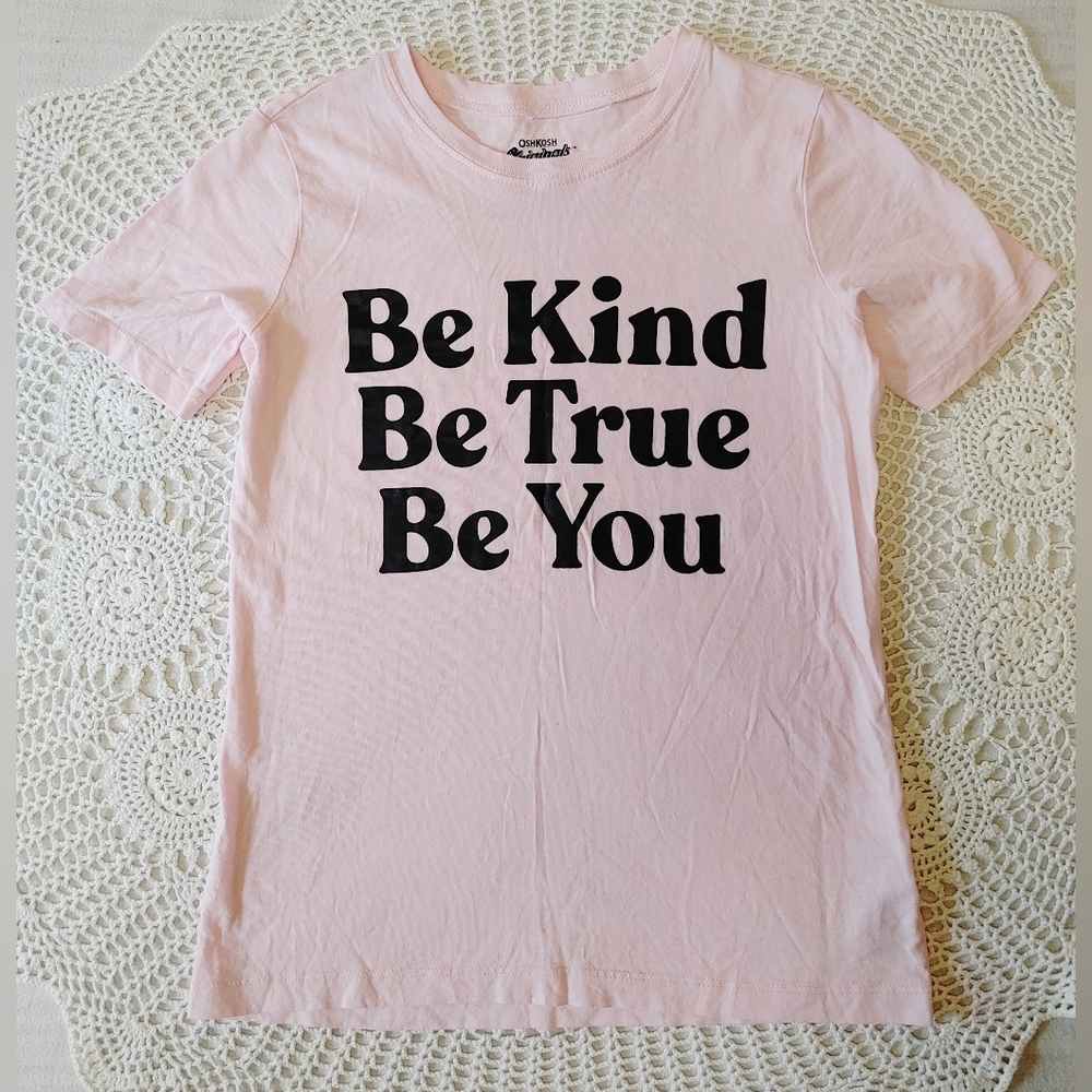 OSHKOSH Pink Bully Awareness Graphic T-Shirt 100% Cotton Size 10